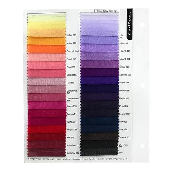 7pcs - Crystal Organza Table Linen 72"x72" Square - Orchid 628