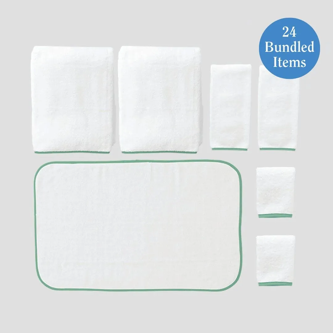 Bath Sheet Linen Closet Bundle (24 pieces)