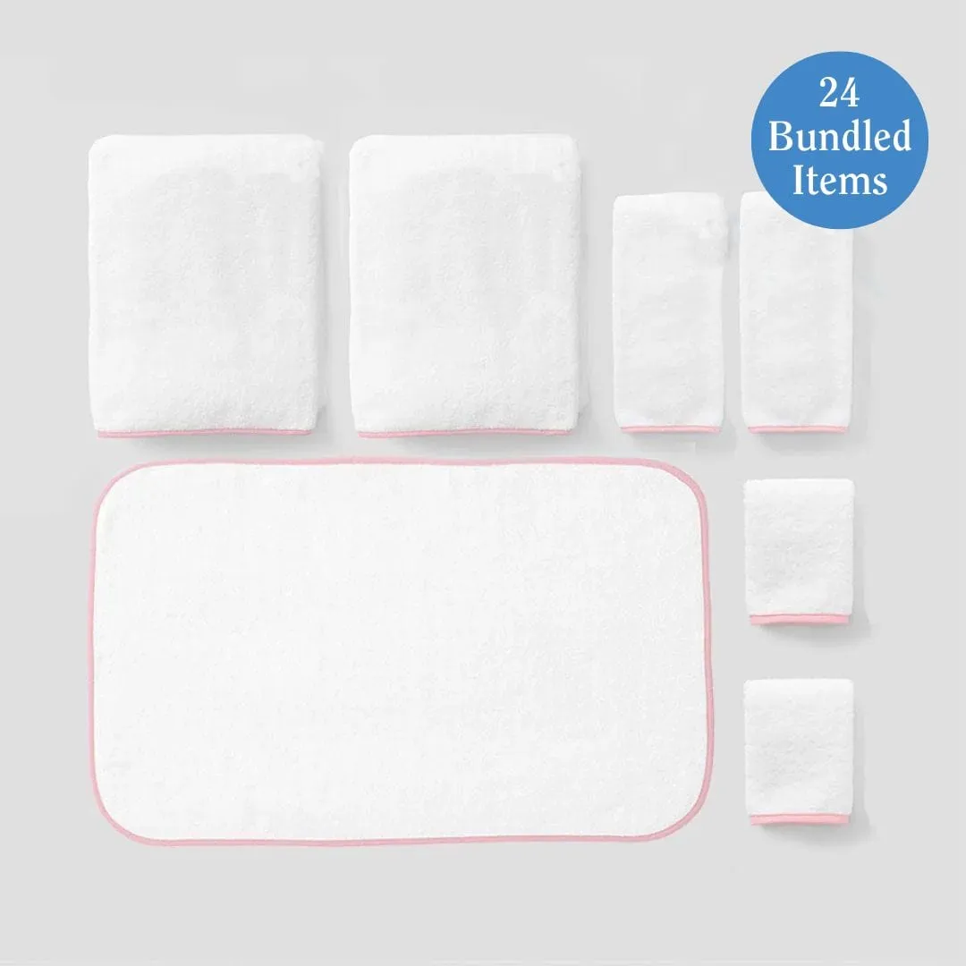 Bath Sheet Linen Closet Bundle (24 pieces)