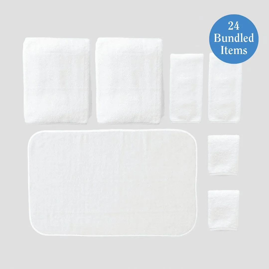 Bath Sheet Linen Closet Bundle (24 pieces)
