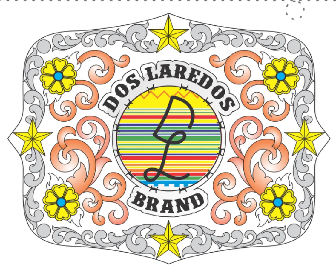 DOS LAREDOS BRAND YETI Buckle CUP