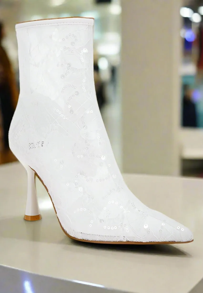 EM Sequin Lace Boots