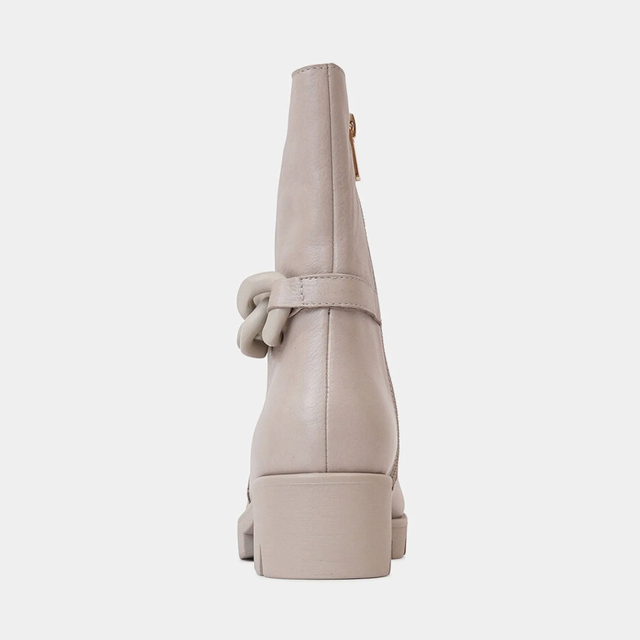 Harita Smoke Leather Boots