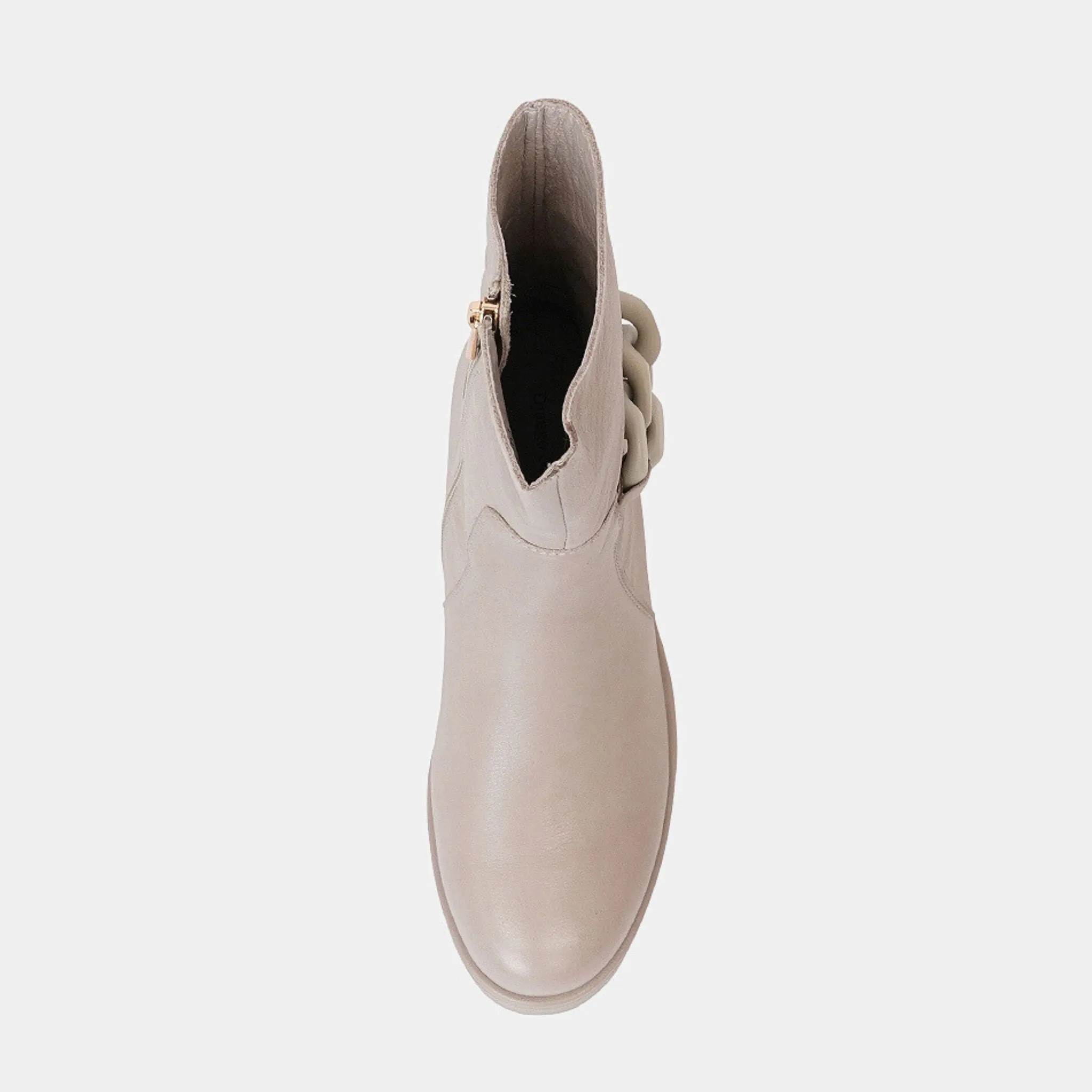 Harita Smoke Leather Boots