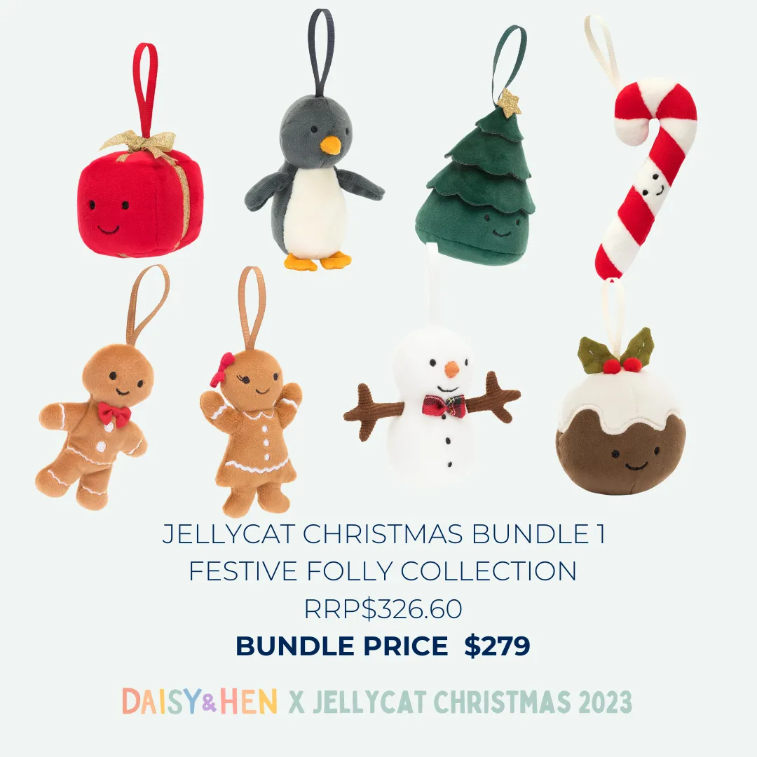 JELLYCAT  Christmas Festive Folly Bundle