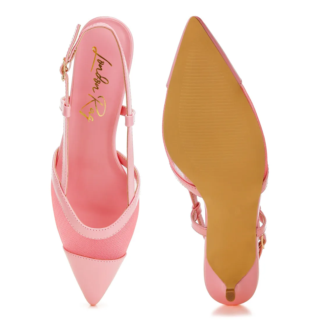 Mesh Slingback Sandals