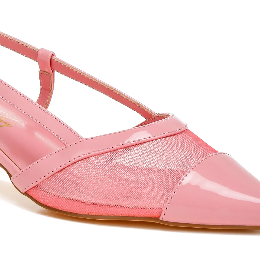 Mesh Slingback Sandals