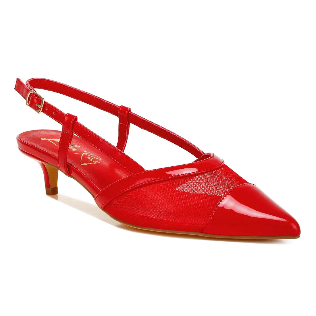 Mesh Slingback Sandals