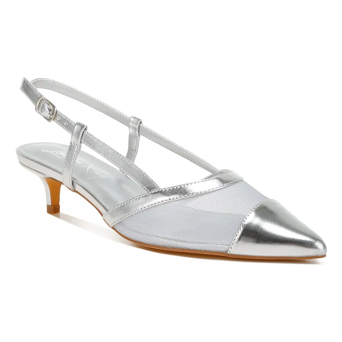 Mesh Slingback Sandals
