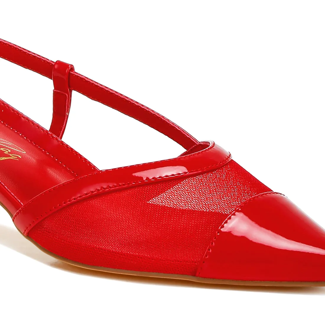 Mesh Slingback Sandals