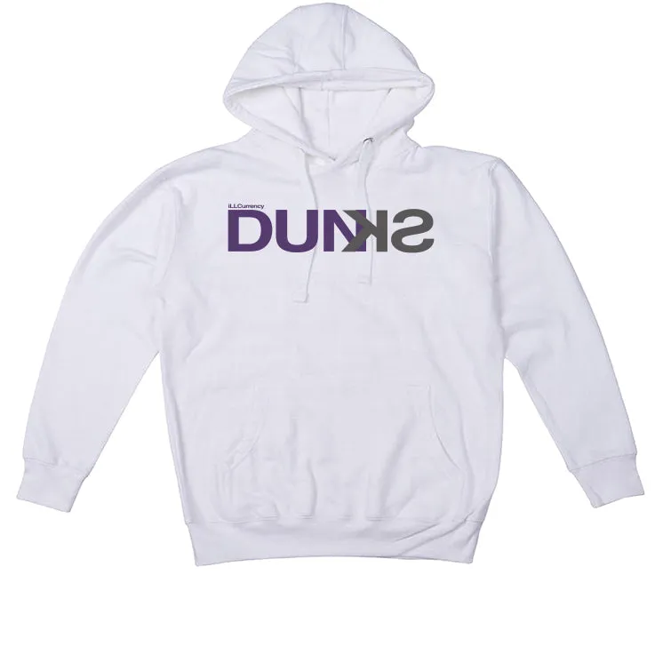 Nike SB Dunk Low “Court Purple” | illcurrency White T-Shirt (DUNKS)