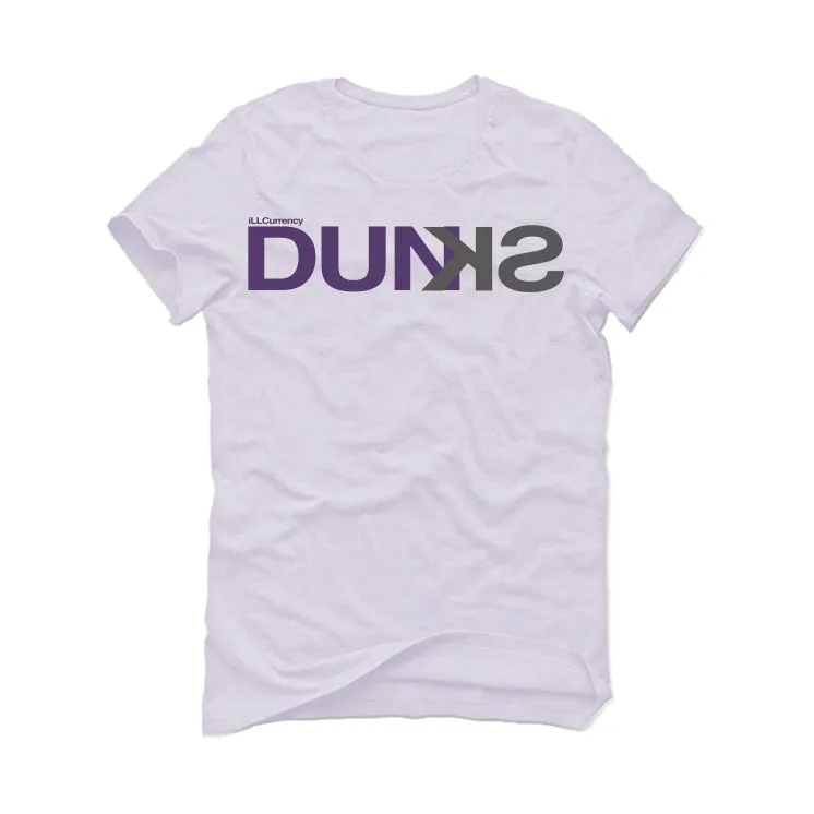 Nike SB Dunk Low “Court Purple” | illcurrency White T-Shirt (DUNKS)