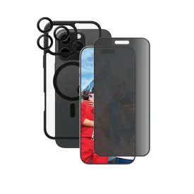 PANZERGLASS Care Iphone 16 Pro Max 3 In 1 Bundle Uwf Privacy Black Hoops Care Ms Case