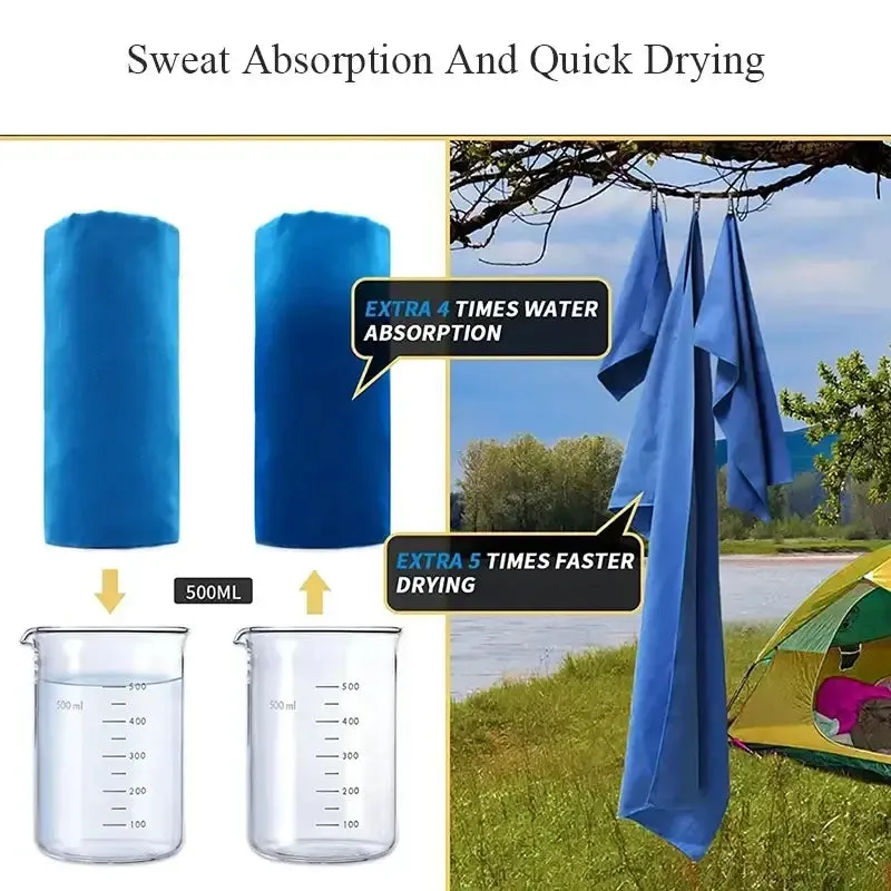 Quick-Drying Sports Towel  Multiple Sizes and Colors