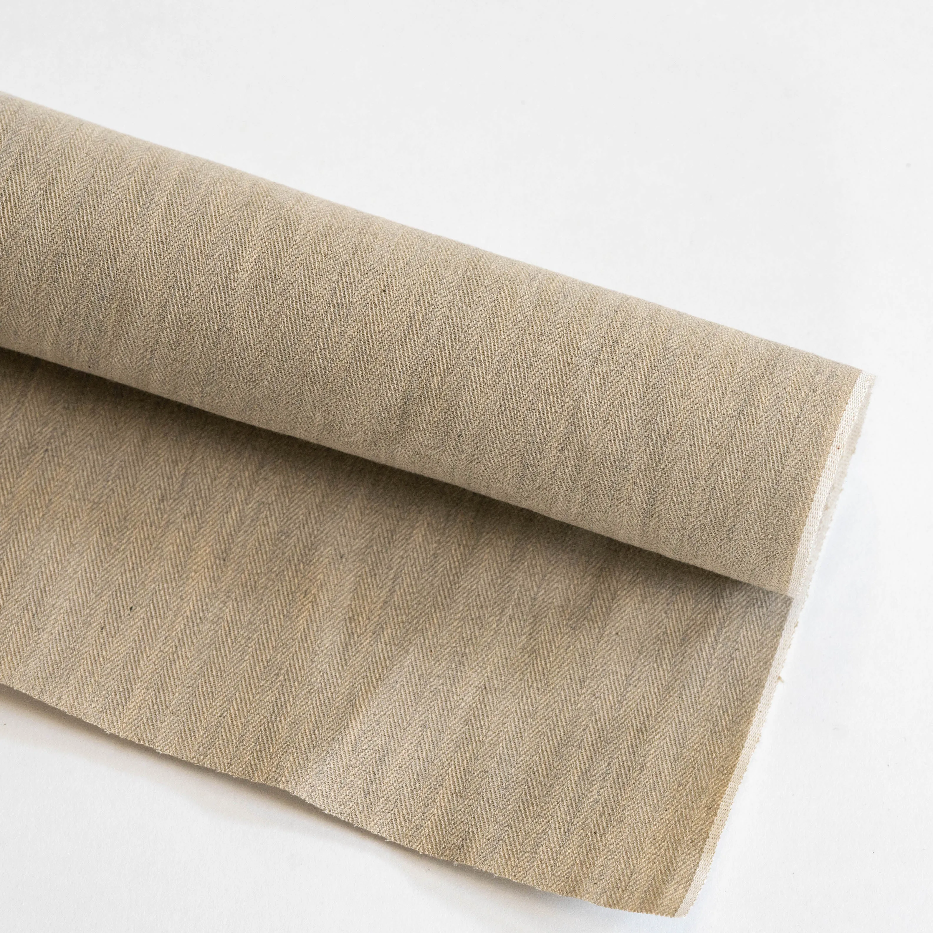selvage wool herringbone