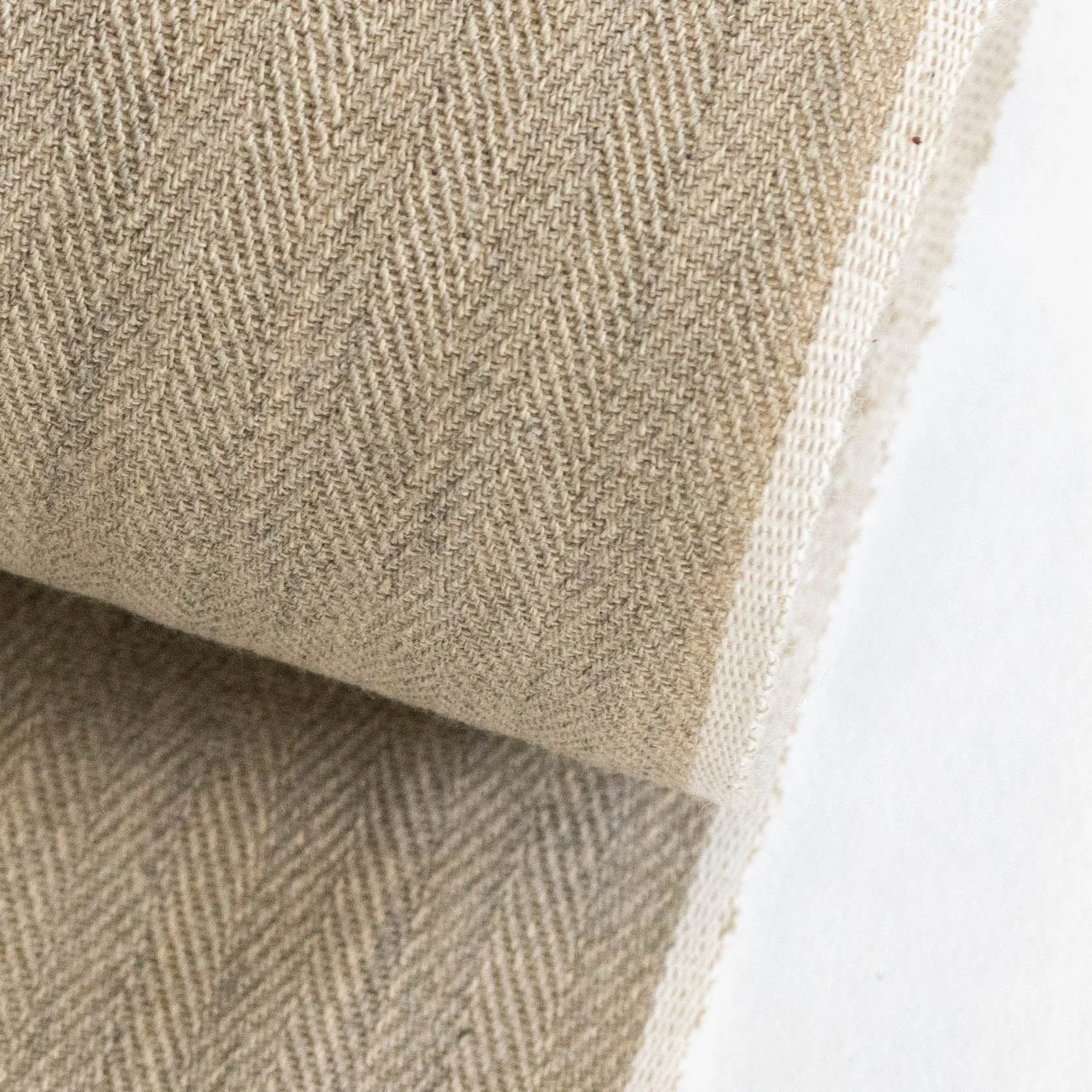 selvage wool herringbone
