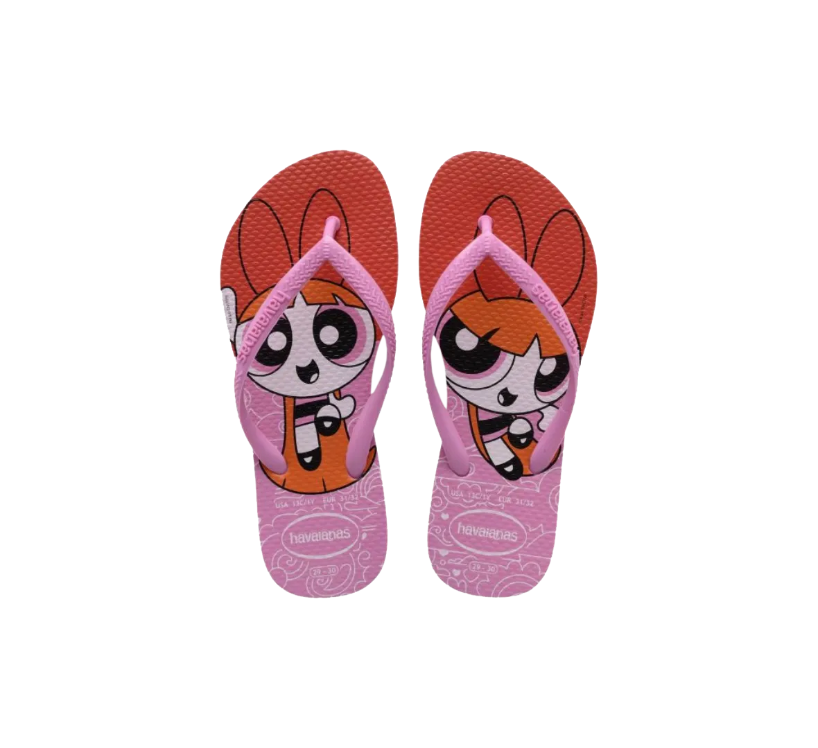 Slim Powerpuff Girls Flip Flops