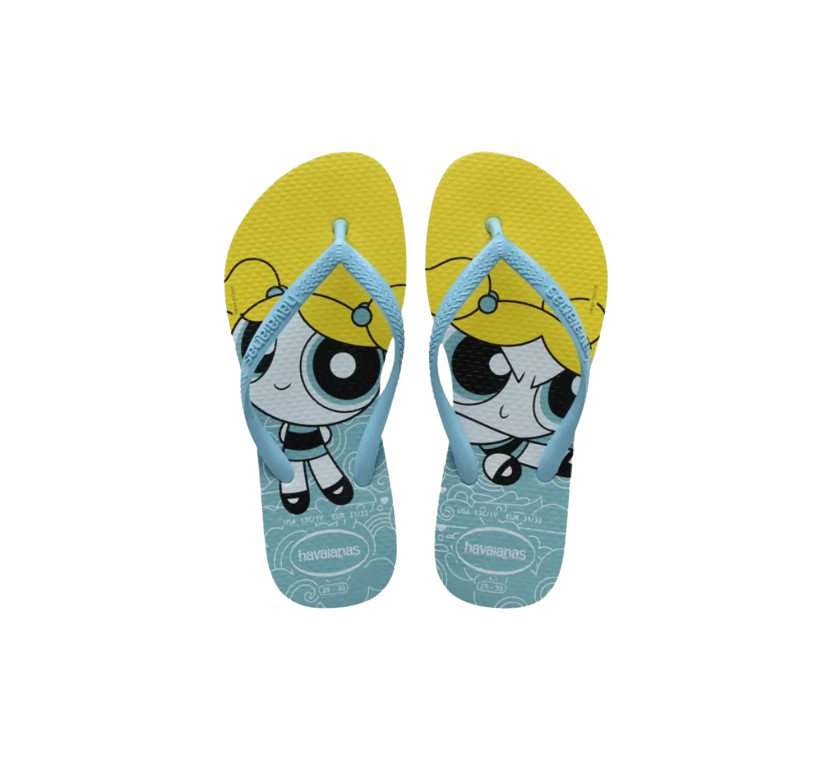 Slim Powerpuff Girls Flip Flops