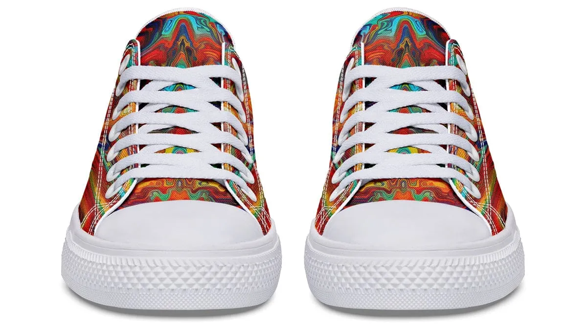 Swirling Vision Low Top Shoes