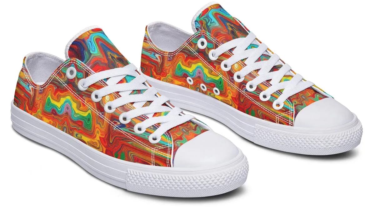 Swirling Vision Low Top Shoes