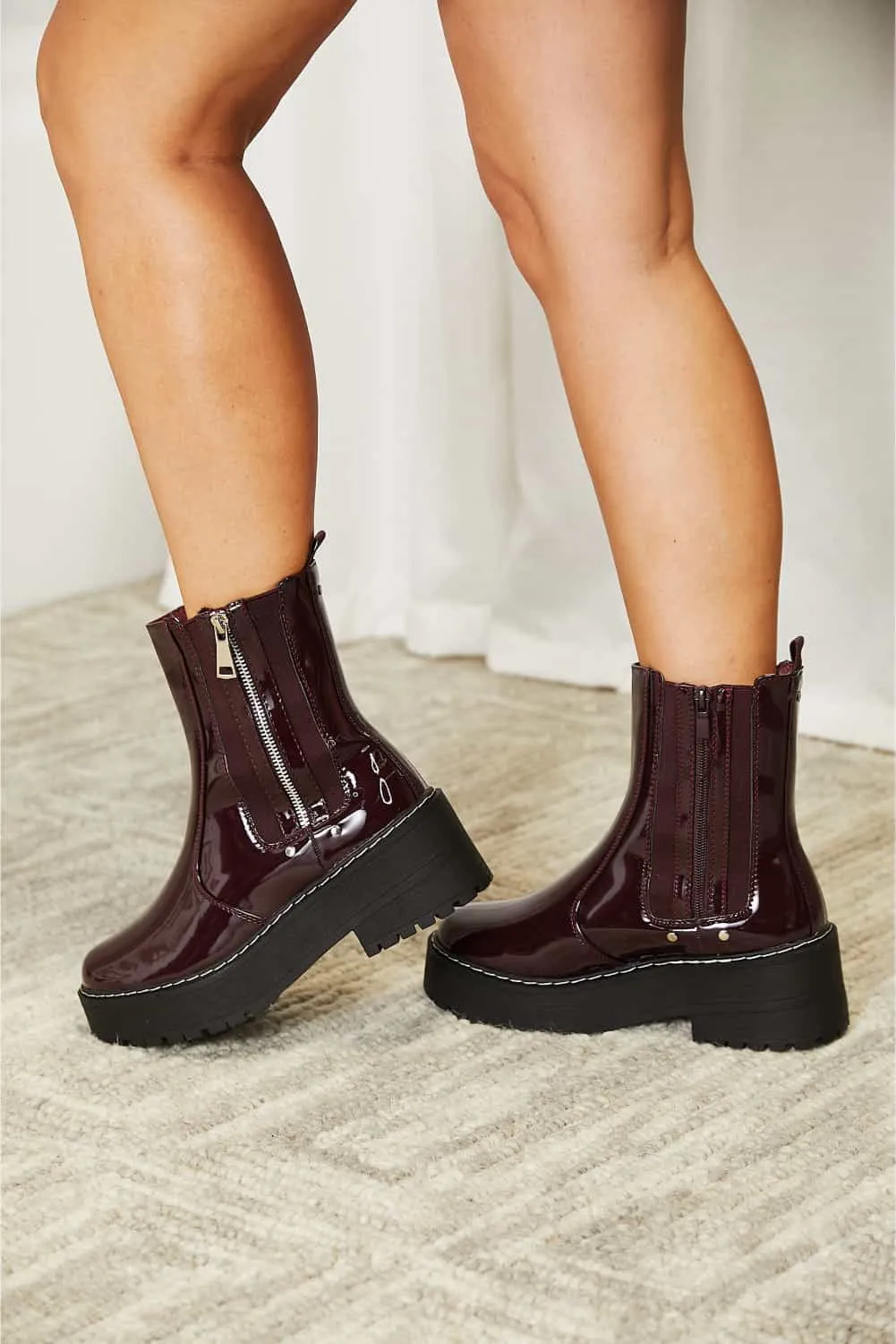 Wine Platform Boots