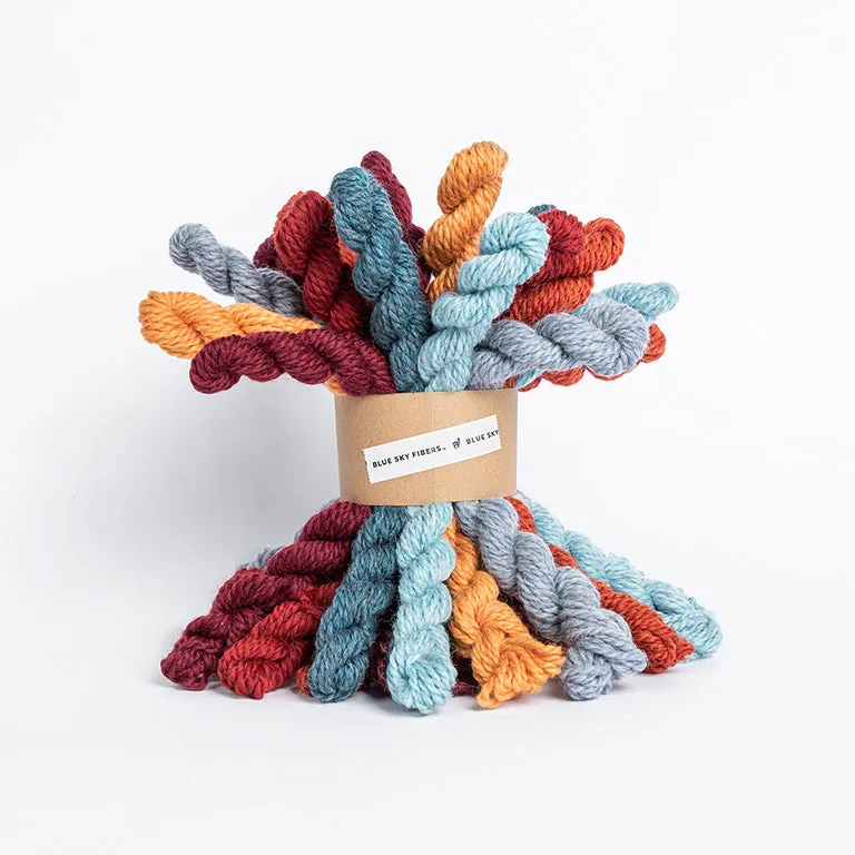 Woolstok Mini Hank Bundle (100% wool) - Fire & Ice