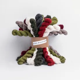 Woolstok Mini Hank Bundle (100% wool) - Holiday Cheer